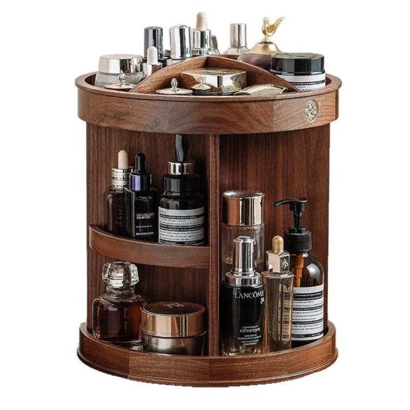 Rotating Cosmetics Storage Box Desktop Premium Sense Large Capacity Dresser Perfume Skin Care Shelf