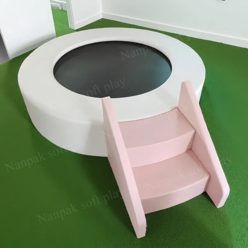 Soft Play Trampoline with Step - Kids Toys Mall 评论和价格