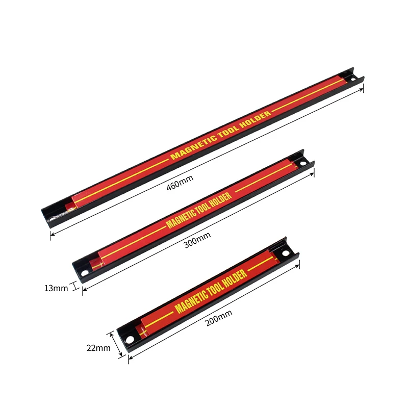 磁気ツールホルダーバーオーガナイザー収納ラックナイフレンチプライヤーハンドツール収納200-300-460mm