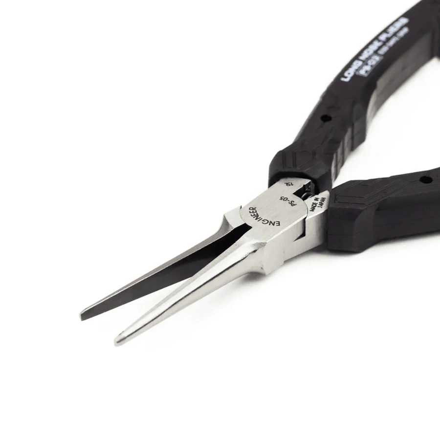 ENGINEER PS-03 Precision Compact Long Nose Pliers/ Miniature Needle Nose Pliers ESD Safe with Carbon Steel Jaw