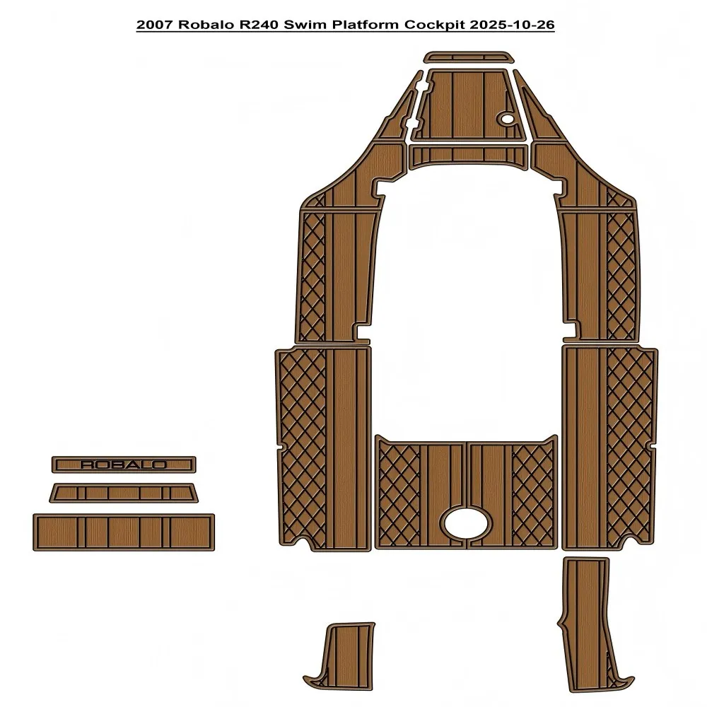 

Платформа для плавания Robalo R240, 2007 г., кокпита, лодка, пол из тикового дерева, SeaDek, стиль Gatorstep, самоклеящаяся dwset6tge4ygsryy