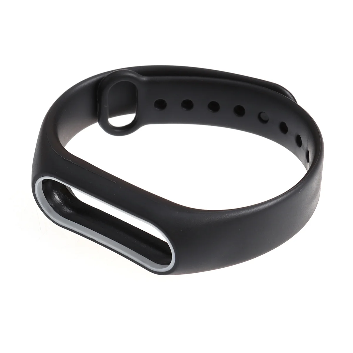 

Double Color Accessories Pulseira Strap Replacement Silicone Wriststrap for 2 Bracelet (Black and White)