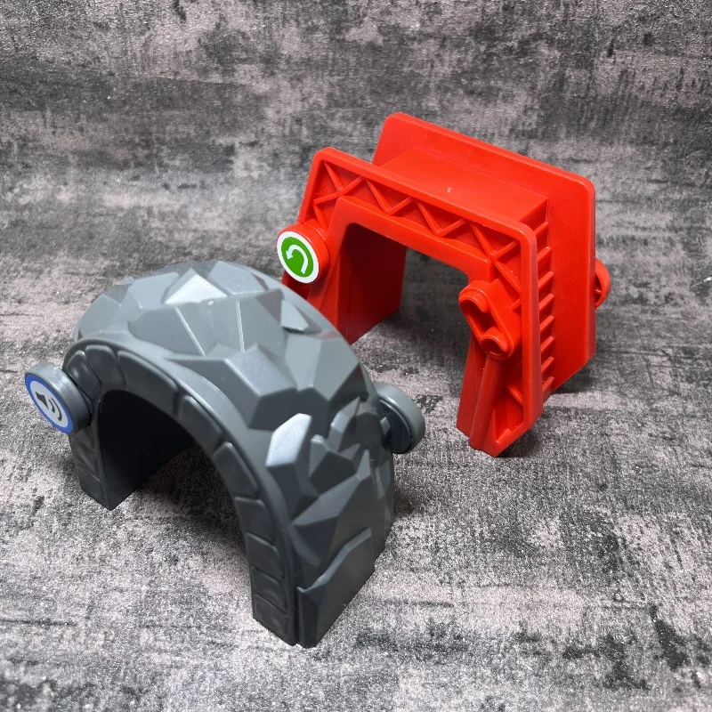 Elektrischer Zug für Kinder, Spielzeugauto, Höhlenset, kabelloser Induktions-Klingszug, der die Höhle überquert, geeignet für die meisten Holzschienen B434