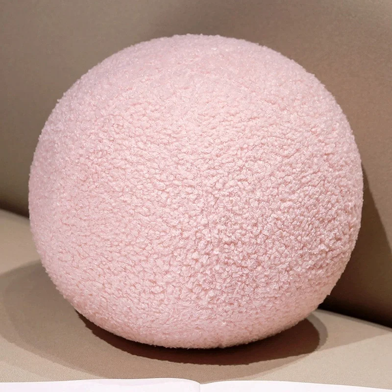 

Round Yoga Ball Shape Cushion Soft Plush Throw Pillow with PP Cotton Filling Home Sofa Room Car Decoration Festival gifts