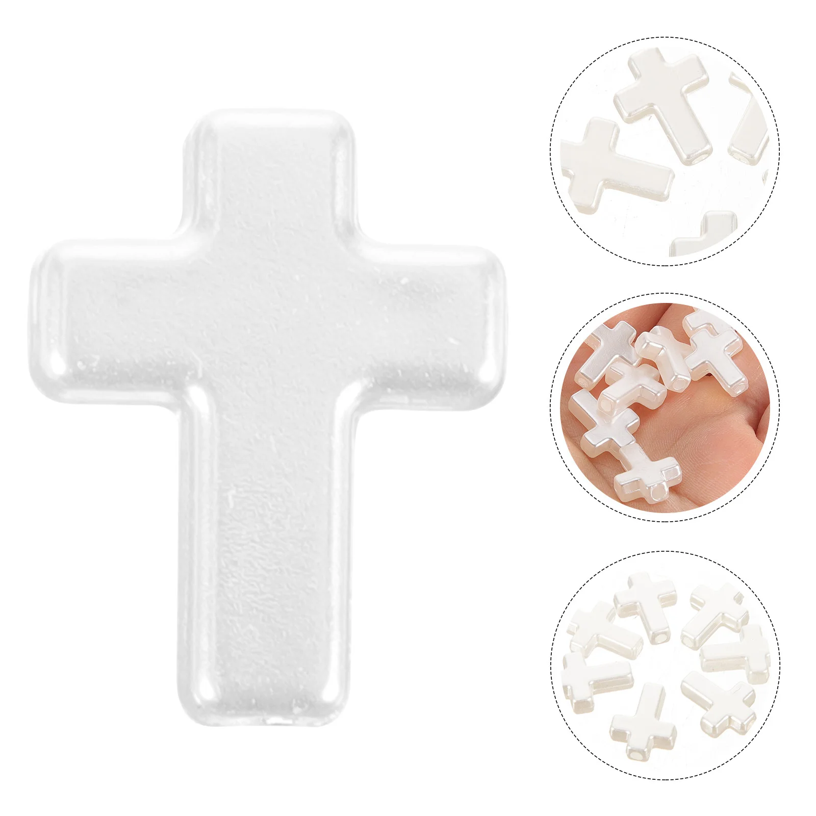 

60Pcs Cross Shaped Spacer Beads Acrylic Loose Beads for Bracelets DIY Jewelry Craft Making Kit Bracelet DIY Bead