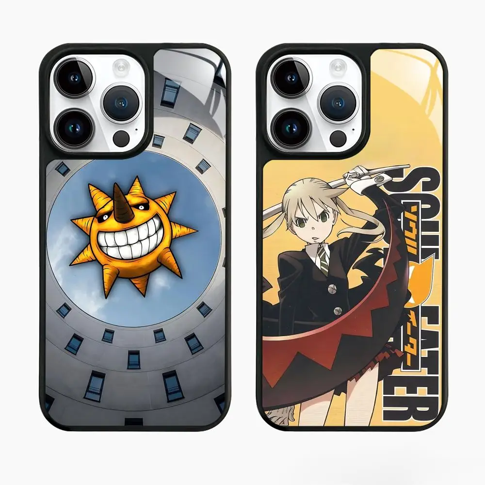Hot JP Anime Soul Eater Phone Case For lPhone 18 17 16 e 15 14 13 12 11 Pro Max Plus For Anti-slip textured phone case