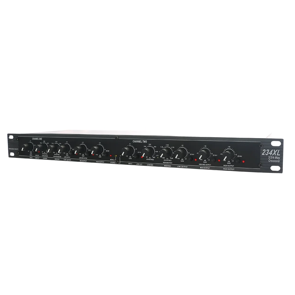 Dbx234xl profesjonalne urządzenia peryferyjne do dźwięku Stereo2/3-Way Stereo 4/-Way Crossover korektor Audio dla sceny