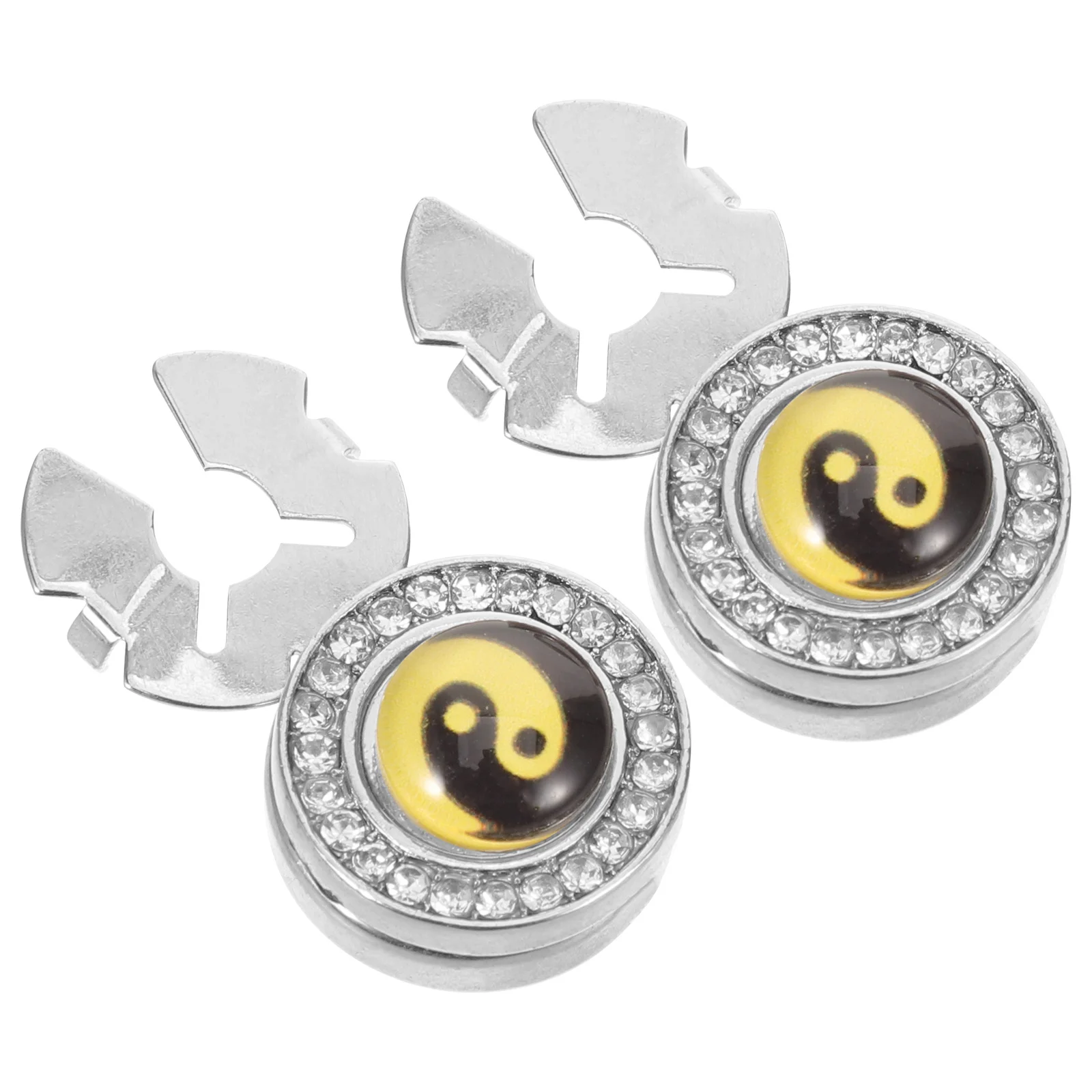 

1 Pair Men'S Cufflinks Tai Chi Pattern Premium Metal Shirt Cuff Links For Business Wedding Formal Wear Fashion Accessory