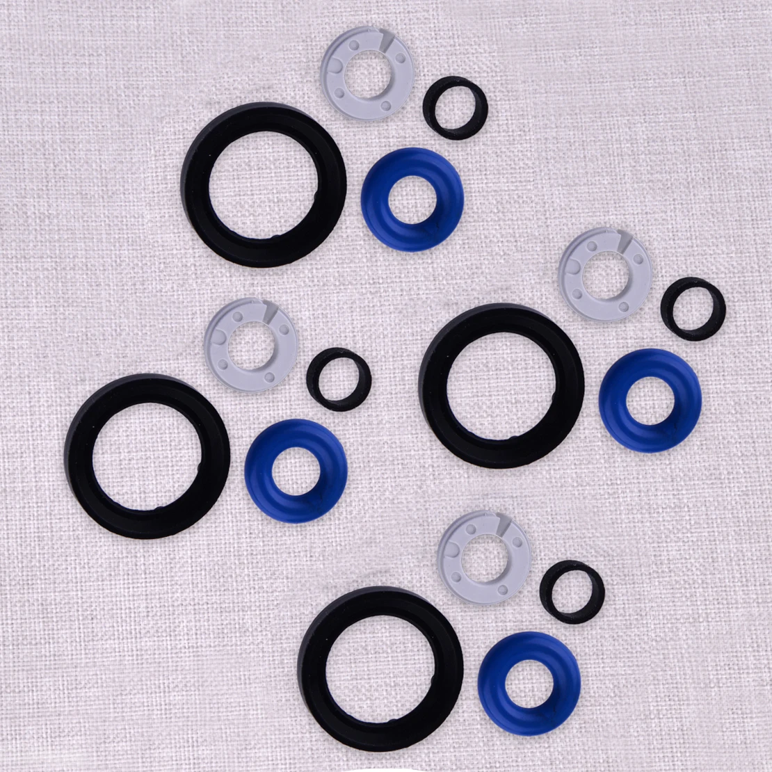 

4 комплекта, ремонтный комплект уплотнений топливной форсунки 353102GGA0 35310-2GGA1, подходит для Hyundai Sonata Kia Sorento 2.4L 2017 2016