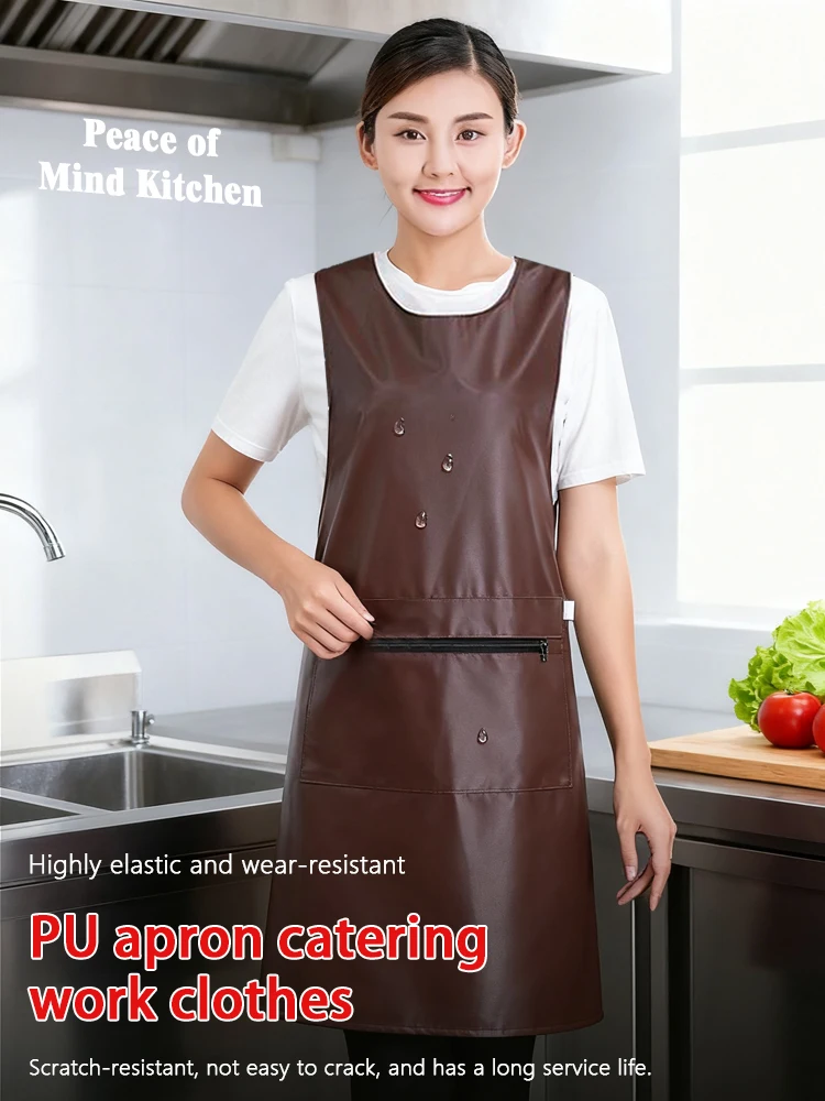 

Heavy Duty Long Waterproof Apron Oversized Commercial Kitchen Apron Easy Clean for Demanding Dishwashing Seafood Market