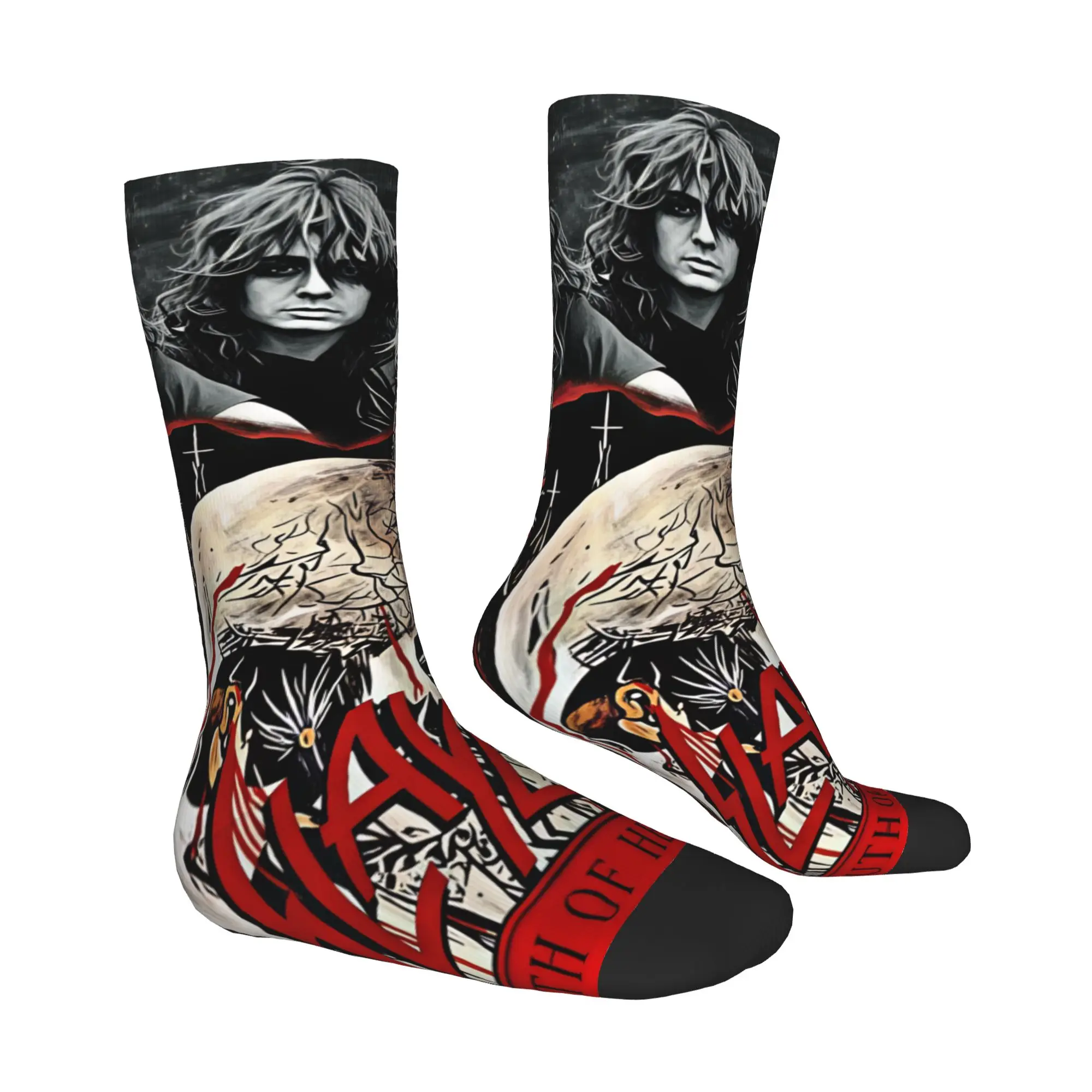 Harajuku Heavy Metal Rock S-Slayers Socks Women Men Warm 3D Printed  Football Sports Socks