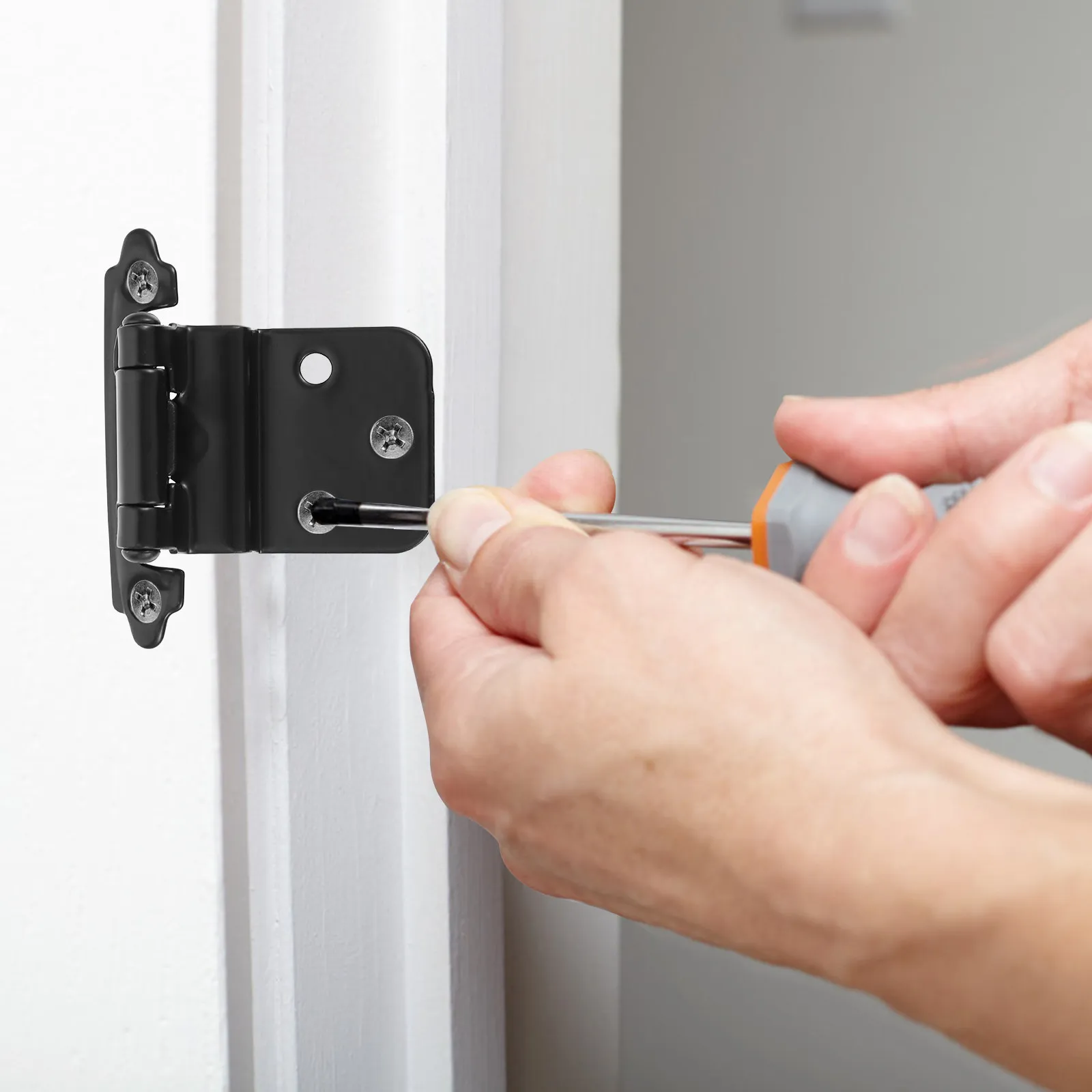 

10Pcs Cabinet Spring Hinges Heavy Duty Stable Structure for Cabinets Cupboards Warehouses Sheds Overlay Cabinet Hinges