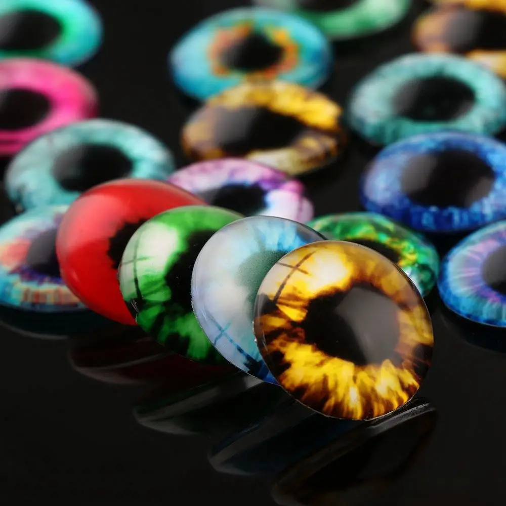Ojos de cristal para muñecas - Cabujon decorativo 6-18 mm ninos - imagen 4