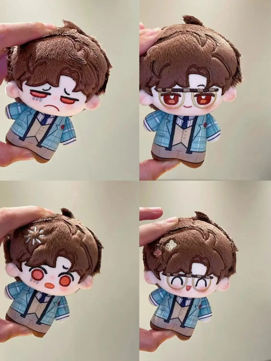 Farcito 10 cm Anime Luce e Notte Lu Chen Stampa Cartoon Peluche Bambola Giocattolo COS Dress-up Bambini Adulti Regali in cotone da collezione