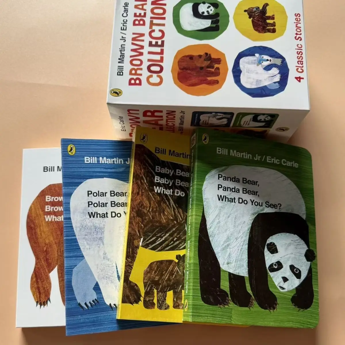 

Brown Bear 4 volumes, English children's enlightenment picture book, early childhood education popular science cognitive picture