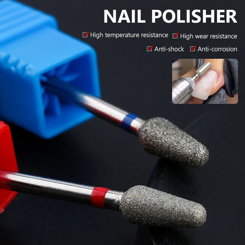 Nagelkegel Tip Draagbare Emery Boor Bits Elektrische Cuticula Schoon Roterende Voor Manicure Pedicure Slijpen Hoofd Schuurmachine Polijstgereedschap