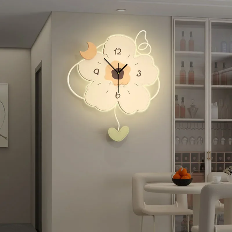 Trendy Decorative Silent Wall Clock Modern Creative Smooth Non Ticking Quartz Clock for Living Room Home Decor