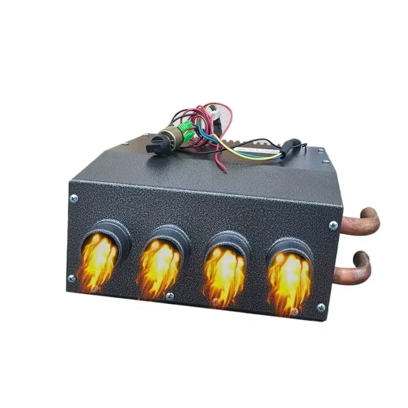 Four-hole Iron Shell Car Heater, Durable 12V24V Heater for Plumbing Heating Water Tank Preheating