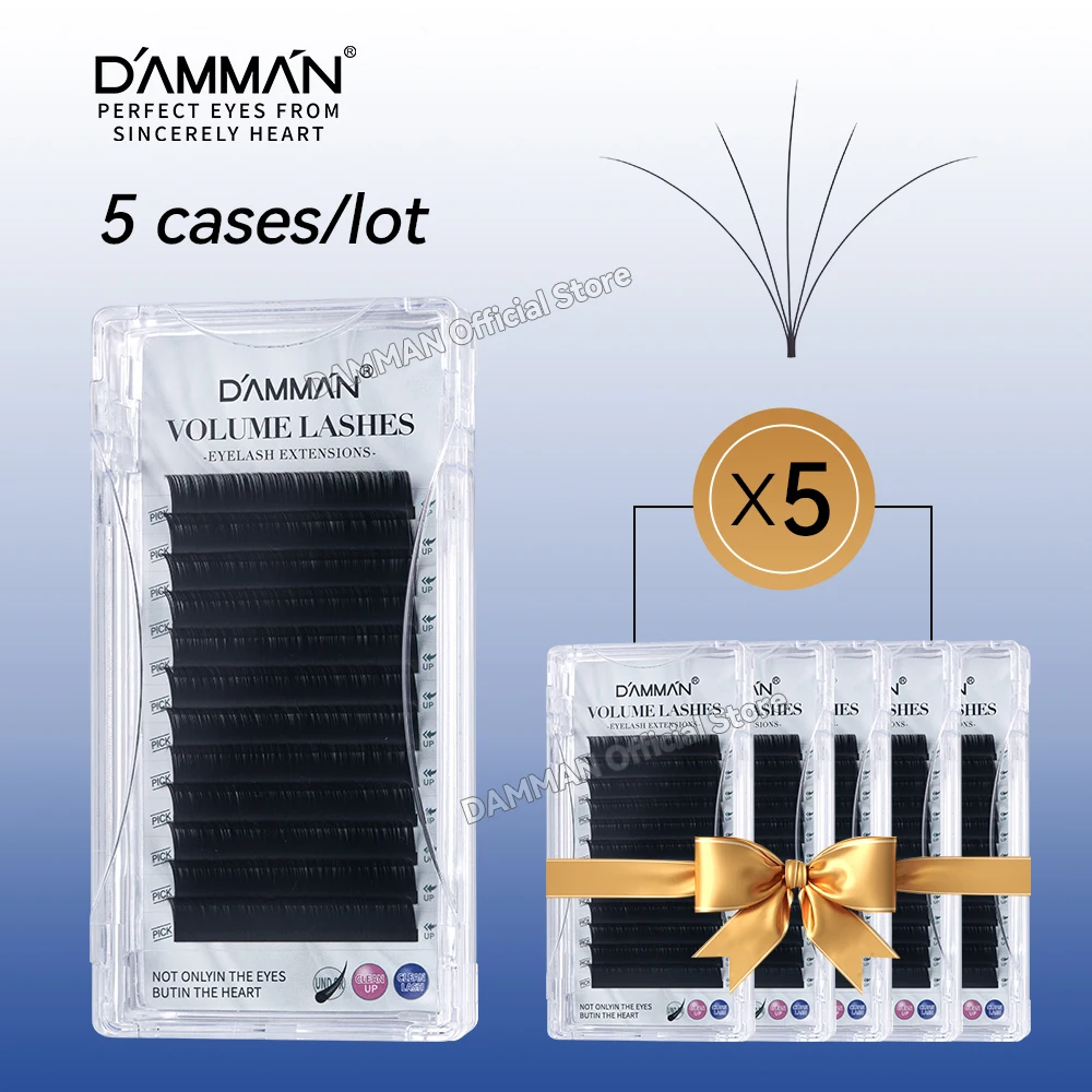 5 Cases Camellia Lash Extensions 0.05mm Thickness Volume Easy Fan Lashes B C D Curl False Eyelashes Eyelash Extension Supplies