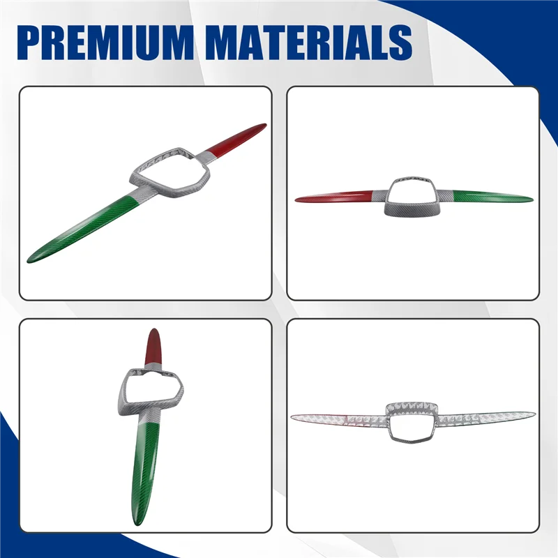 

AB16-Car Front Logo Frame Front Logo Frame For Abarth 595 695 Carbon Fiber For Abarth 595