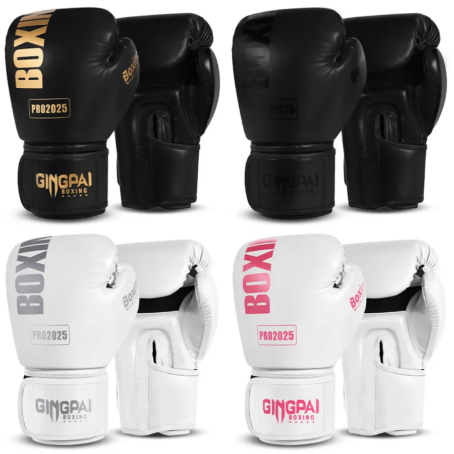 

6-14z Boxing Gloves Breathable PU Leather Fighting Gloves Kids/adult Boxing Training sanda Kickboxing MMA Gloves for Gym Outdoor