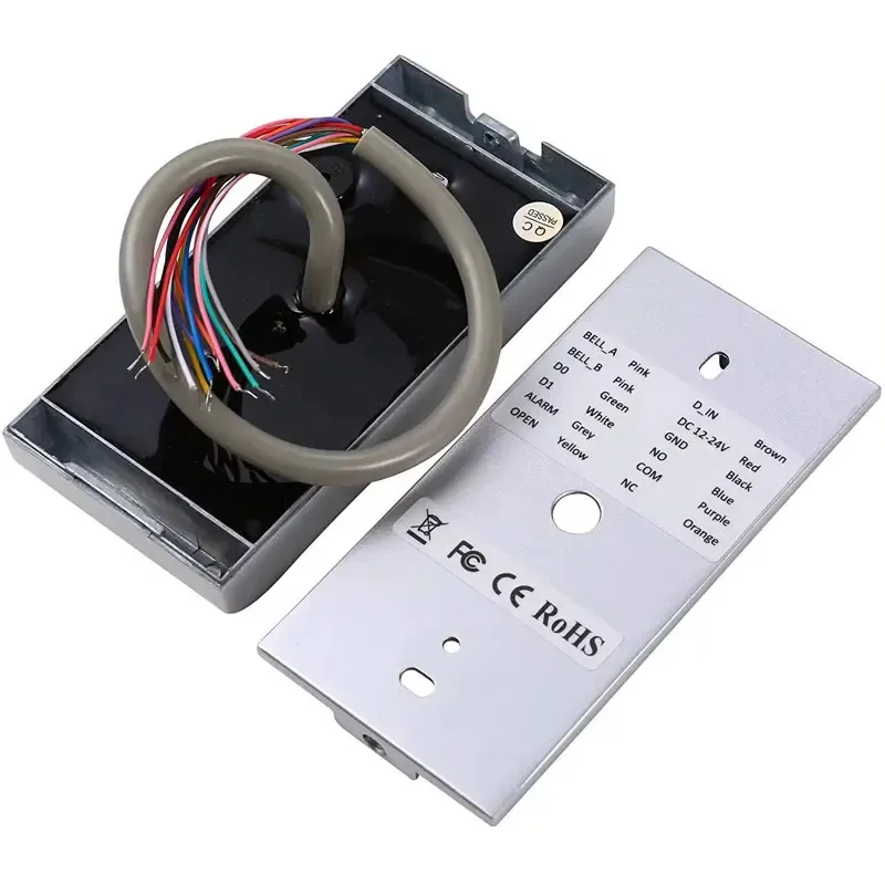 โลหะการควบคุมการเข้าถึงแบบสแตนด์อโลนกันน้ํา IP67 ID 125K /IC 13.56m 2000 ให้คะแนน anti-hit รองรับ Wiegand 26 รูปแบบอินพุต/เอาต์พุต