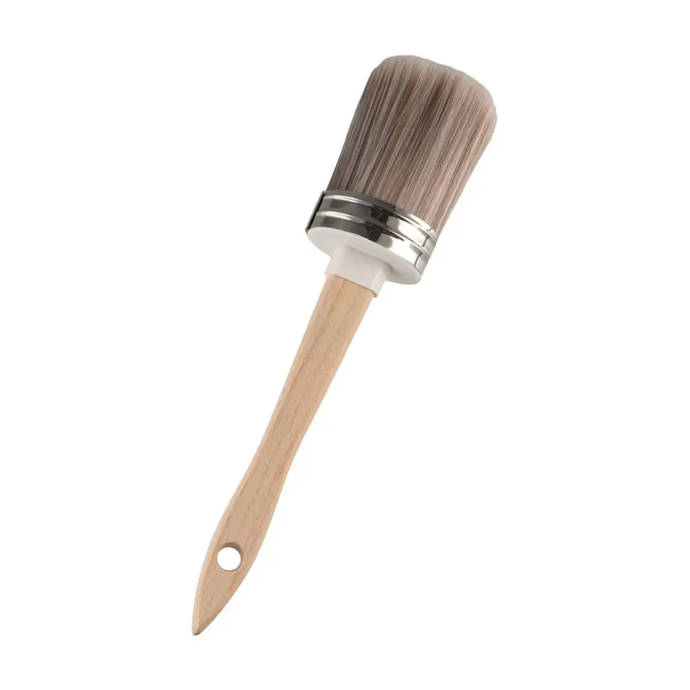 

Elliptical brush head Paint Brush Thickened Wooden handle Industrial Paint Brush Cleaning Tool Apply evenly Wall Brushing Tools