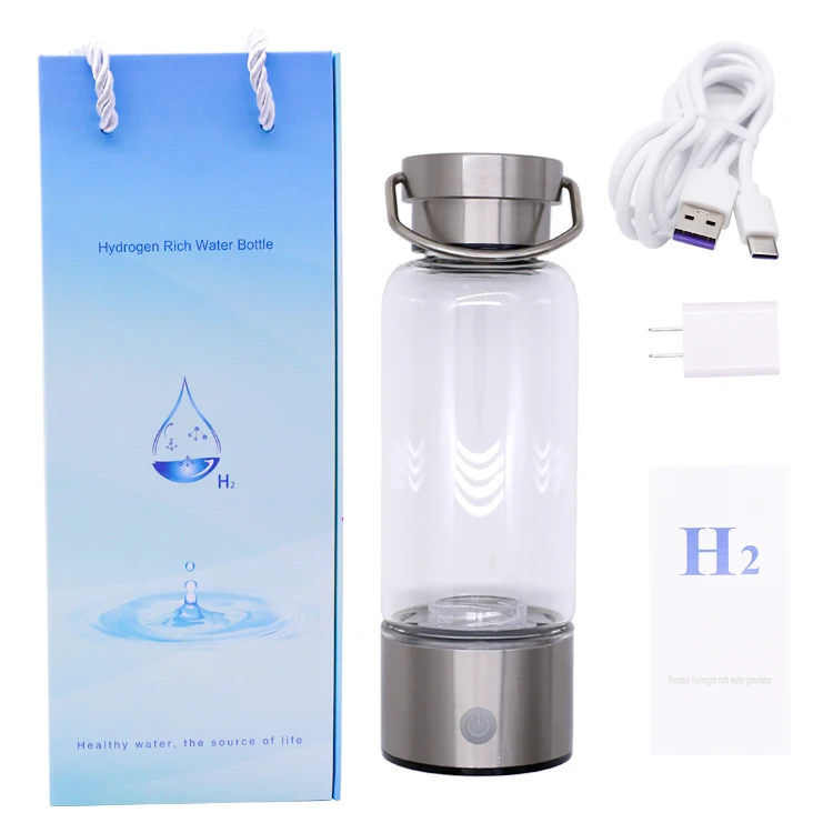 Wholesale 2024 Manufacturer New Design Alkaline Ionizer H2 Pem Spe 420 Ml Portable Hydrogen Water Bottle Generator