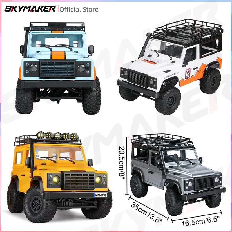 1:12 Scale MN Model RTR Version RC Car 2.4G 4WD MN99S MN99 MN98 RC Rock Crawler Defender Remote Control 1/12 Truck Kids Toys