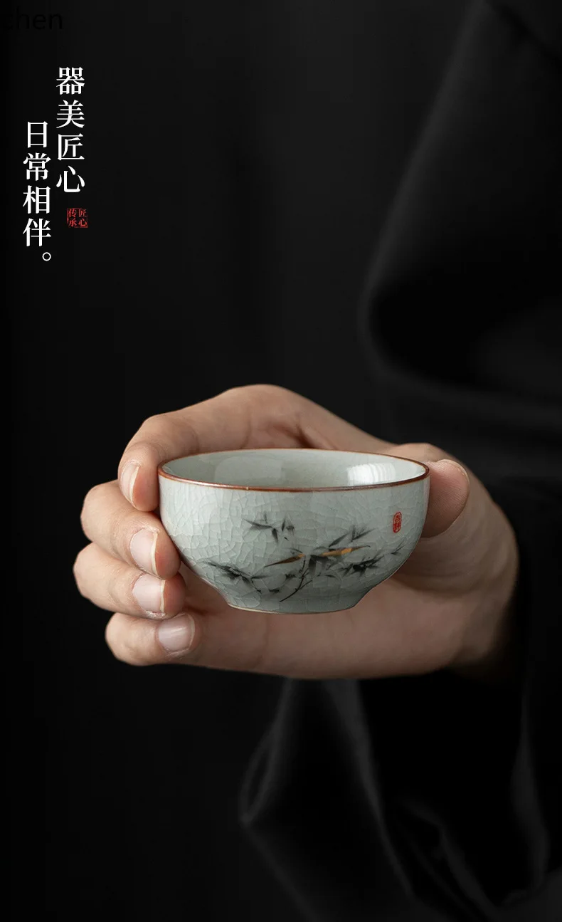 ZML tea set for home use, high-end complete set of kung fu tea set with teapot and teacups, suitable for gifting