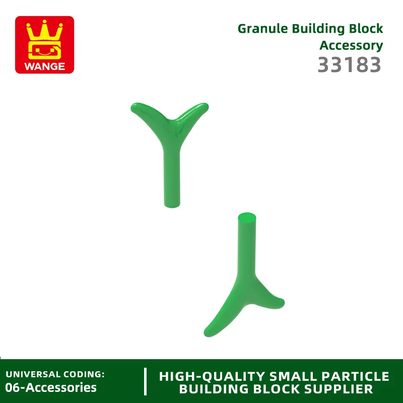 Wange 33183 100g/666PCS Little Grass หัวไชเท้า Sprout Building Block Moc สีอุปกรณ์เสริมใช้งานร่วมกับอิฐของเล่นเด็กของขวัญ