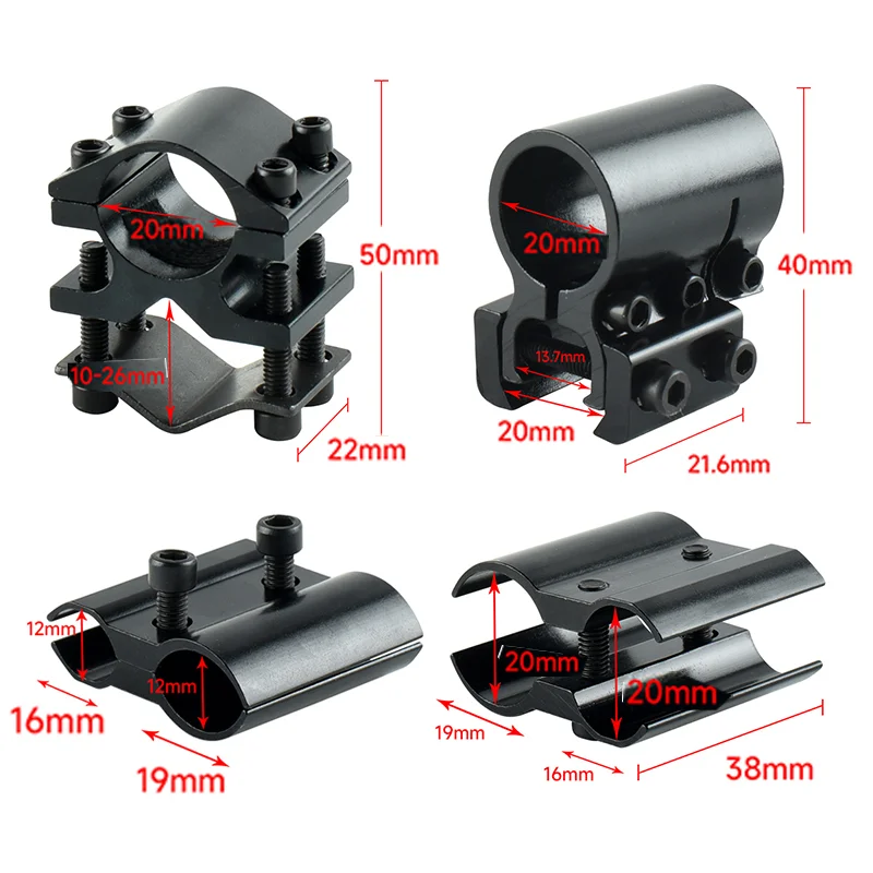 

Монтажная база для лазера BST-2, красный и зеленый монтажный зажим для лазера, регулируемая ширина ручки, тактический прицел, комбинированные аксессуары для лазера
