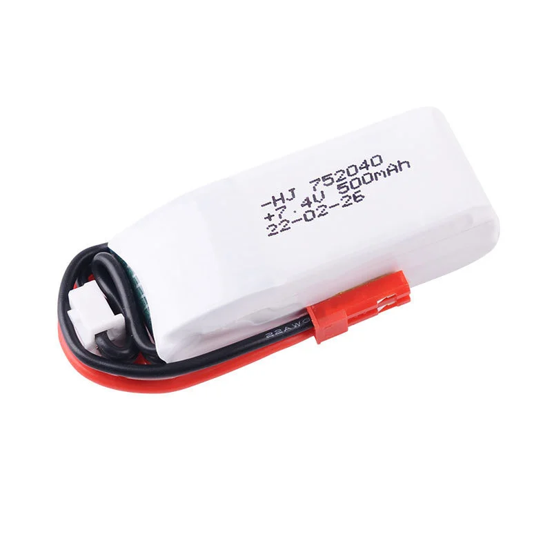 HJ 2S 7.4V 35C 500mah Lipo Battery For Radiolink A560 Fixed Wing Rc Car RC Toys Model Parts Rechargeable 7.4V Battery +Charger