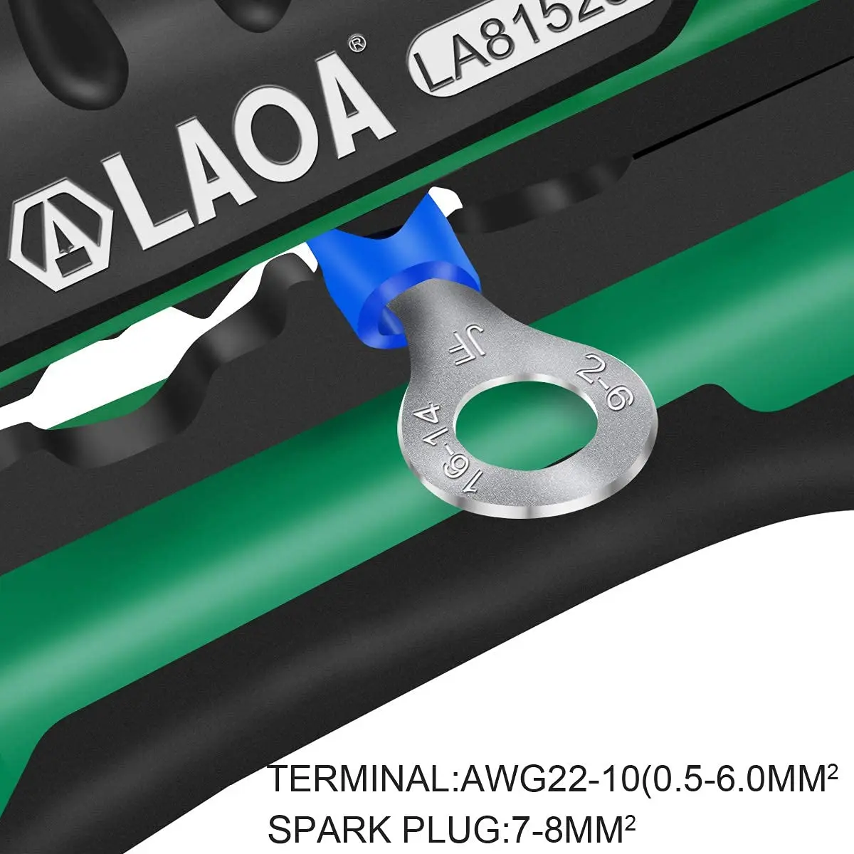 LAOA Automatic Wire Stripper Pliers,0.13-10mm² & 0.2-6mm² Two Options,AWG26-8/24-10,Crimp Terminals & Spark Plug,Bonus Springs