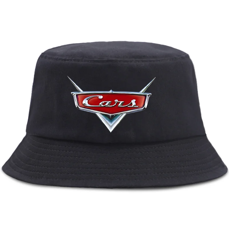 Pixar Cars Parent-child Bucket Hat Kids Summer Panama Bucket Cap Women Men Hip Hop Harajuku Fisherman Hat