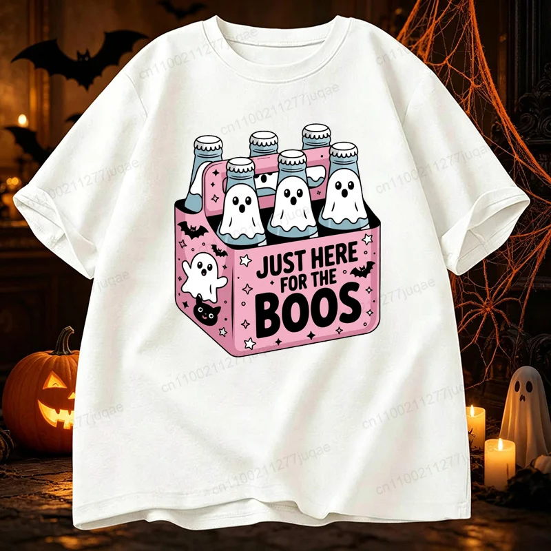 Nur Hier Für Die Boos Shirt Lustiges Halloween Bier T-Shirt Herren T-Shirt Halloween Party T-Shirts Gruselige Party T-Shirts Geschenke – Detail 4