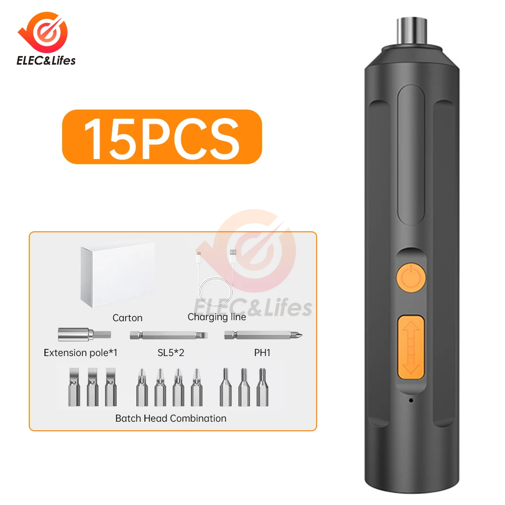 Electric Screwdriver Battery Rechargeable Cordless Screwdriver Powerful Impact Wireless Screwdriver Drill Electric Screwdriver