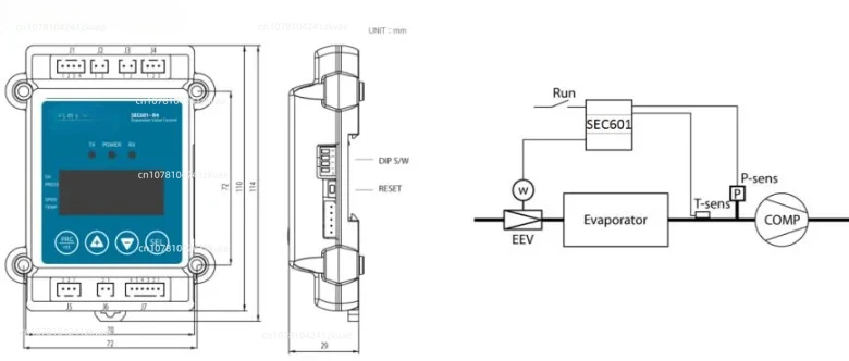 Electronic Expansion Valve Controller SEC611-R4 612 Air Conditioner Pressure Switch Driver