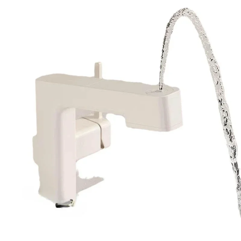 Kaiping milk white washbasin faucet, pull-out washbasin, spray basin faucet rotation