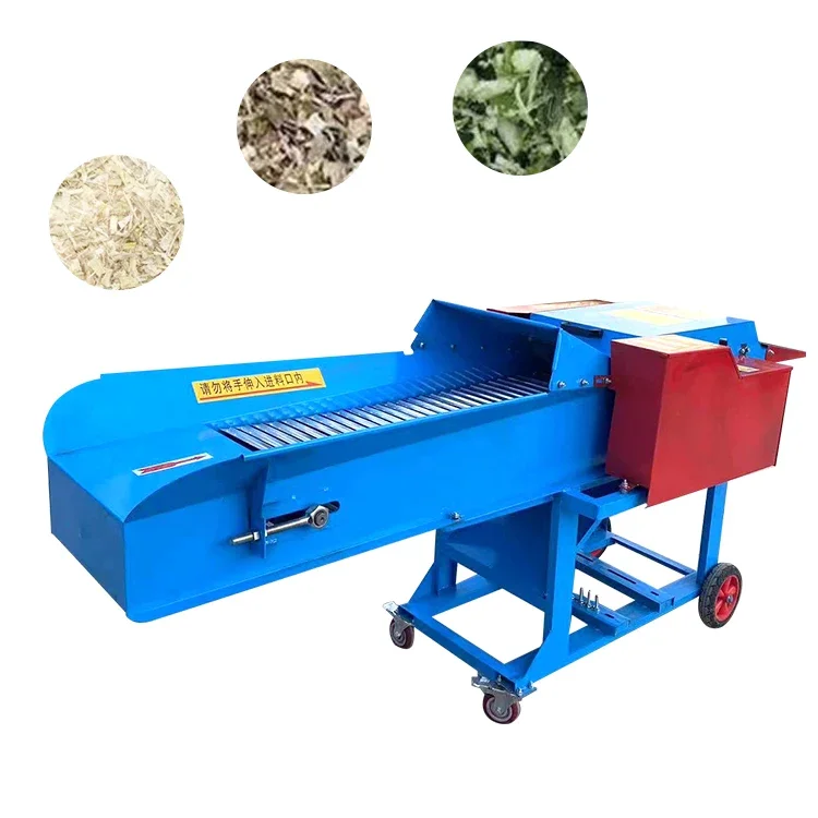 Animal feed straw chopper corn stalk forage silage shredder crusher farm grass chaff cutter grinder cutting machine price