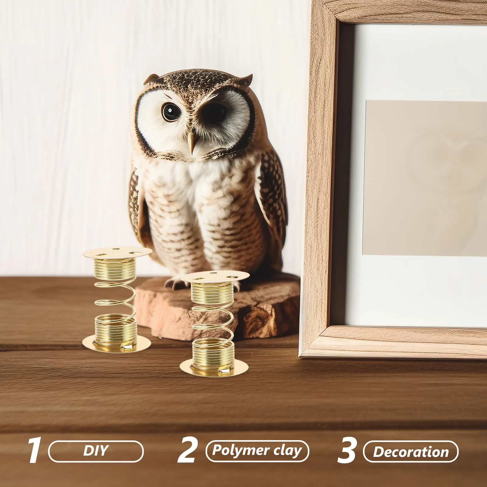 10 Peças Base de Mola para Decoração de Cabeça Oscilante, Montagem Adesiva, Acessório Artesanal para Painel de Carro DIY