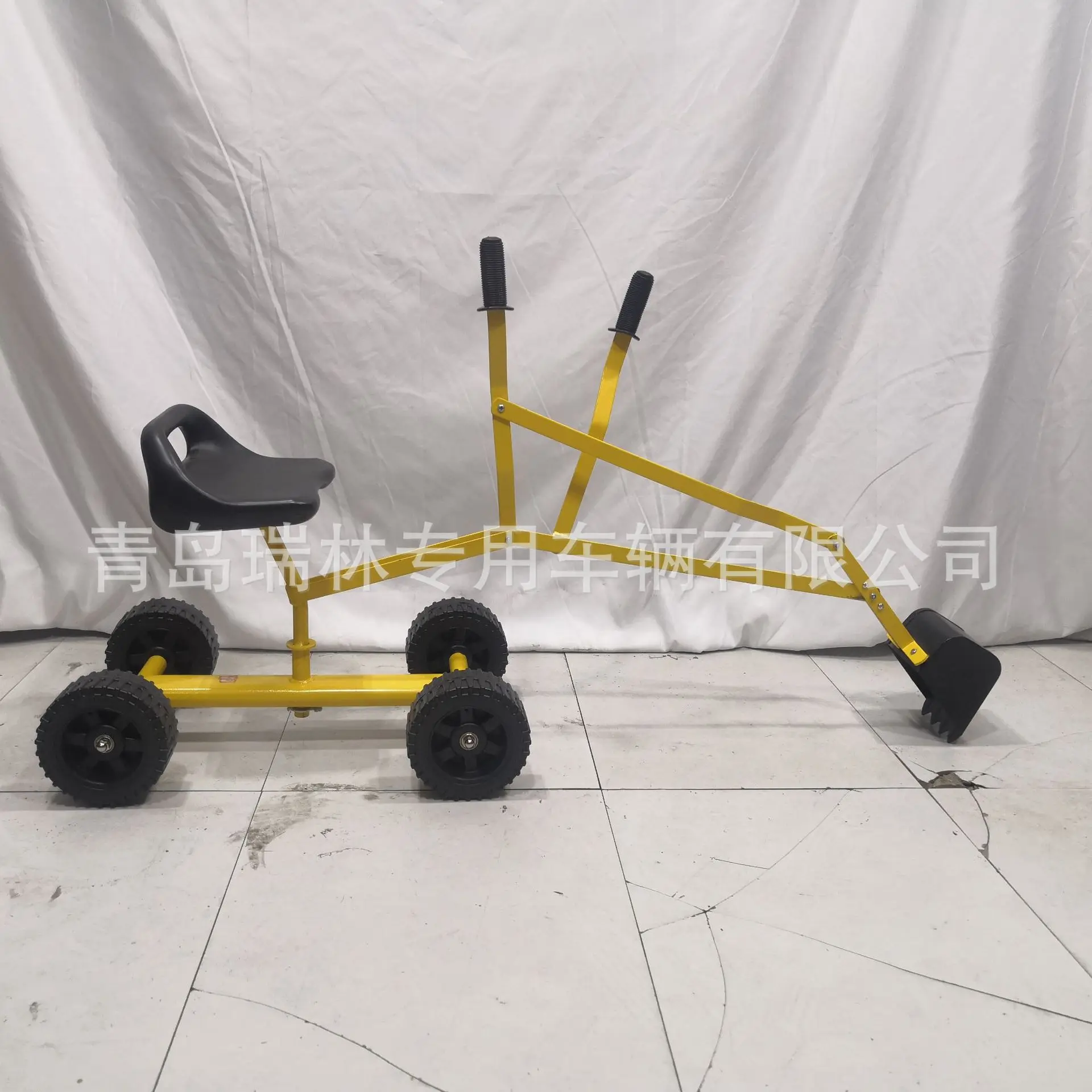 Large children's toy excavator boy large excavator car can sit view 3