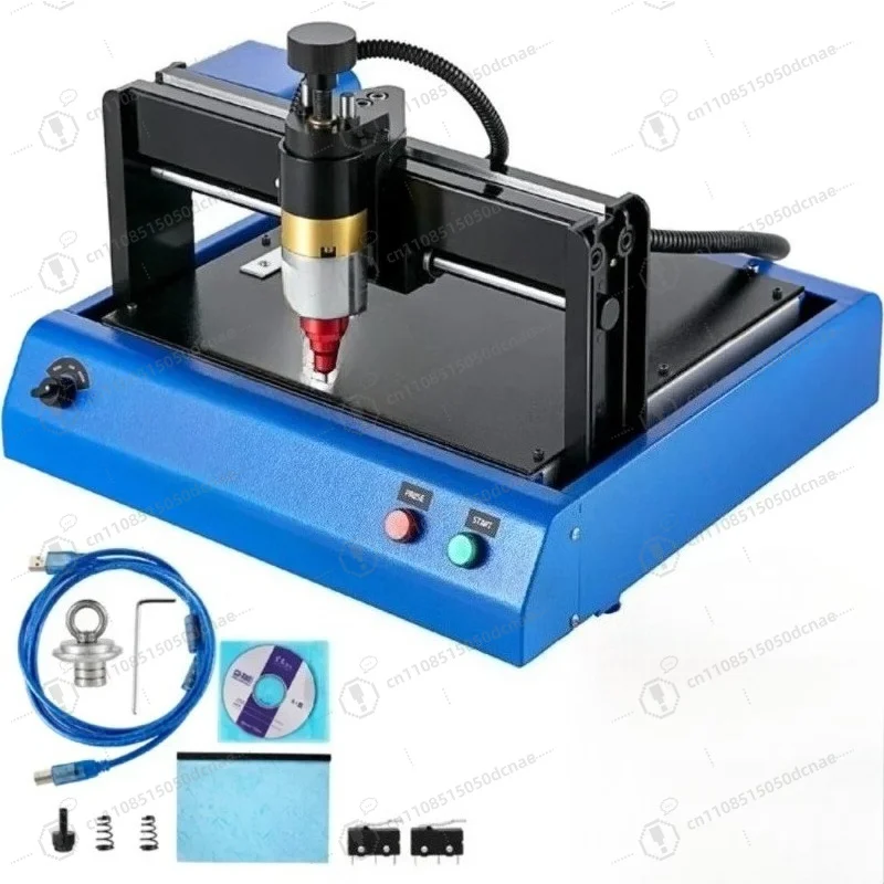 Dot Peen Electric Nameplate Marking Machine, 200x150mm Metal Dog Tag Engraver, Portable Code Marker for Metal Plate Engraving