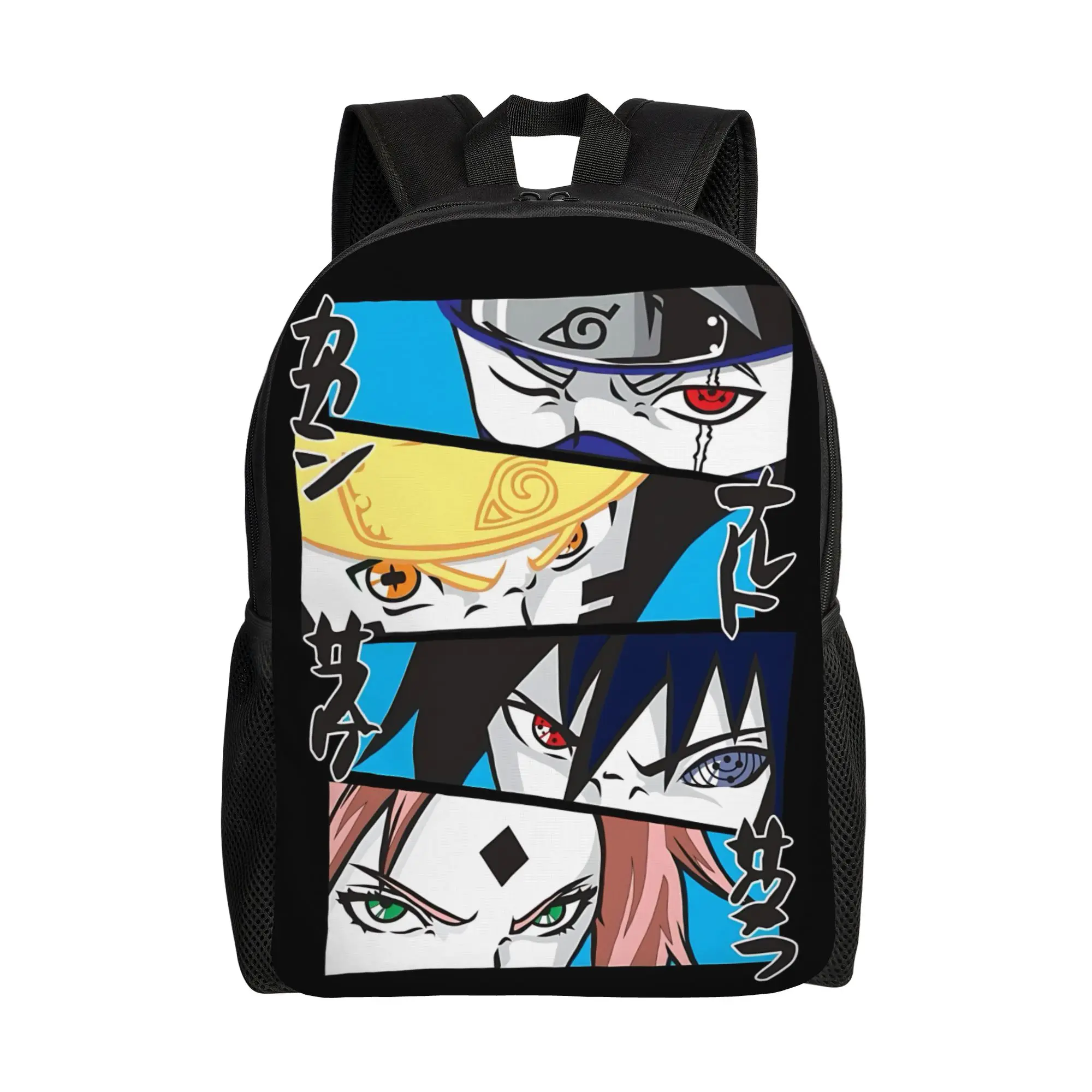 Mochilas de moda, mochila de anime Naruto, mochila tipo ita, mochila genial para oficina y trabajo, mochila con cierre de cremallera