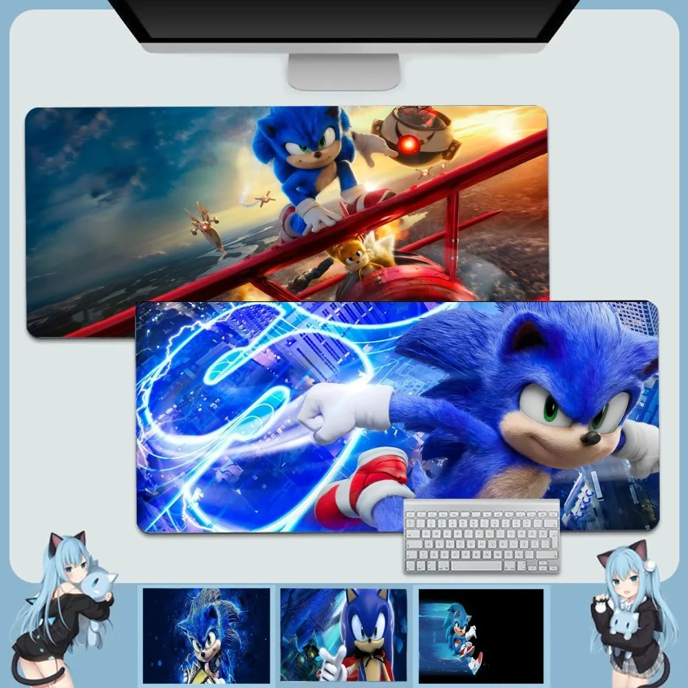 

S-Sonic the H-Hedgehog Mousepad Boy Pad Natural Rubber Gaming mousepad Desk Mat Size for Gameing World of tanks CS GO Zelda