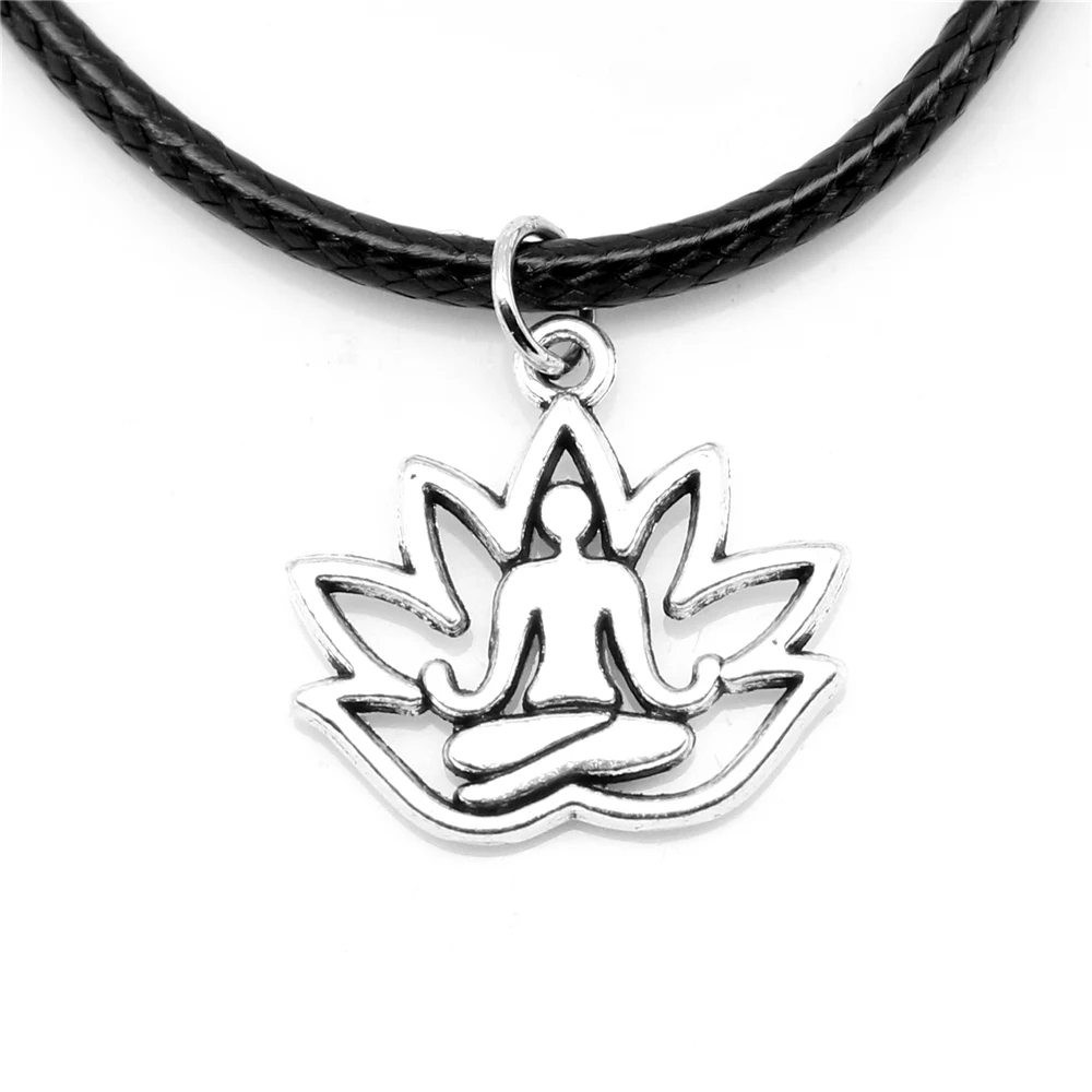 1 Piece Lotus Buddha Man Necklac Body Jewelry 17x18mm