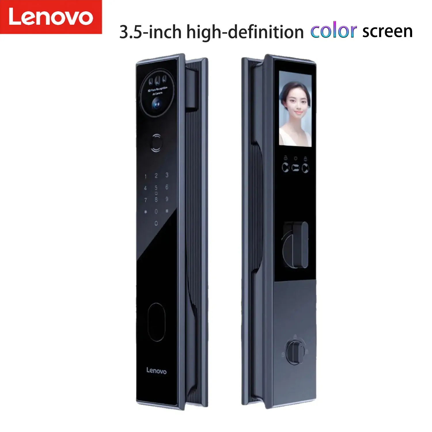 

LENOVO A6F face recognition smart lock visual cat eye video intercom code lock home door fingerprint lock