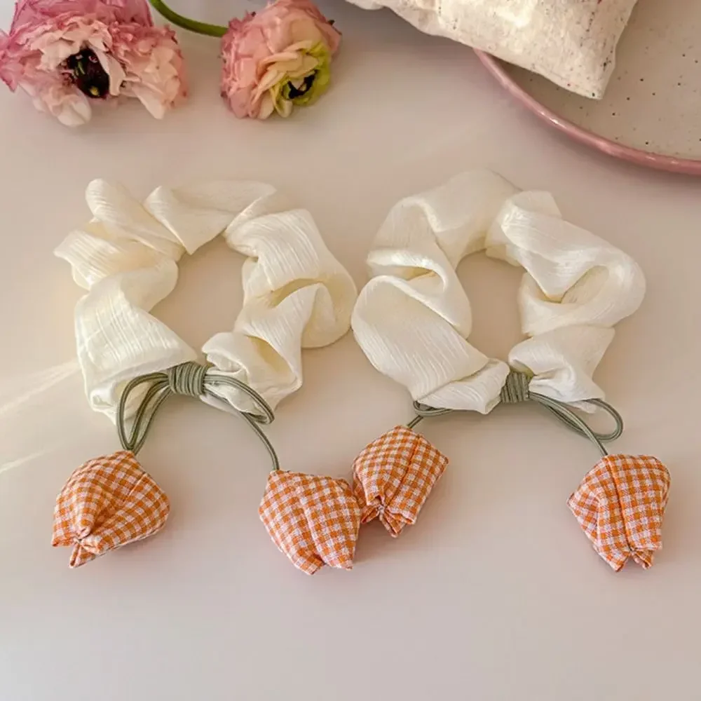 أزياء حلوة زهور التوليب الشعر حبل أنيق القماش الأزهار Headrope Bowknot مشبك شعر إكسسوارات الشعر