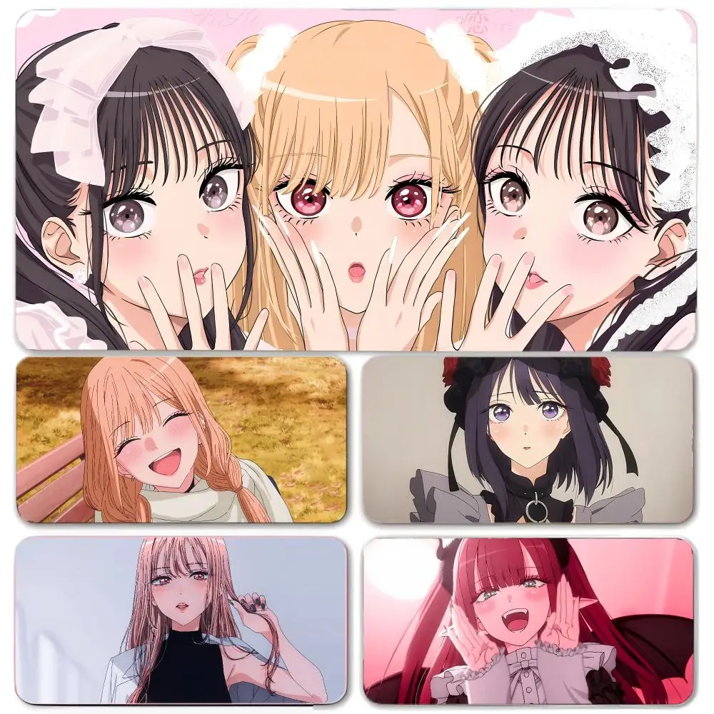 Manga Character My Dress Up Darling Mouse Pad Large Gaming Mousepad with Thick Stitched Edge Non-Slip Desk Mat