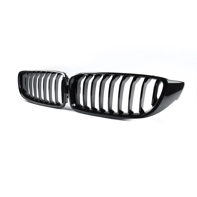 

Gloss Black Single Double Slat Diamond Bumper Kidney Grill for BMW 4 Series F32 F33 F36 F80 F82 F83 2013-2020 Mesh Grille